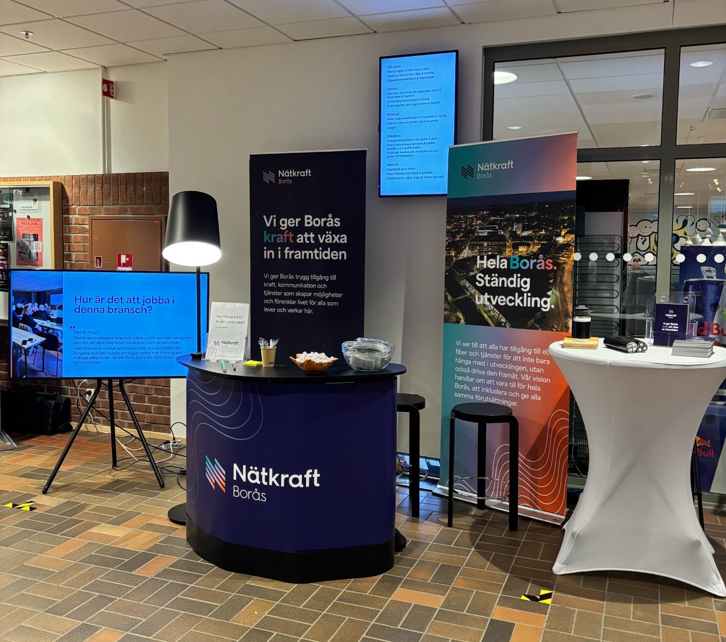 Vår monter på mässan.